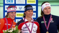 Vanessa Bittner landet hinter Brittany Bowe (USA) und Marrit Leenstra (NED) das zweite Mal in ihrer Karriere beim Weltcup (hier in Stavanger (NOR)) am Podium.