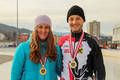 Linus Heidegger und Nathalie Kerschbaummayr vom USCI siegen in Innsbruck