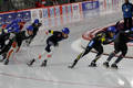 Linus Heidegger beim Massenstart Rennen in Heerenveen (NED).