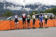 Schnee am Berg, Rollsport vom feinsten im Tal. Mathias Hauer mit je 1xGold/Silber/Bronze.